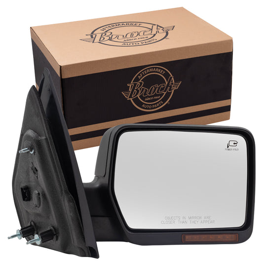 Power Mirror for 2007-2008 F-150 Turn Signal Indicator Puddle Lamp Memory Heated Power Fold for 2007-2008 Mark LT 8L3Z17682TA Right FO1321373