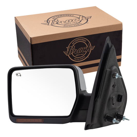 Power Mirror for 2007-2008 F-150 Turn Signal Indicator Puddle Lamp Memory Heated Power Fold for 2007-2008 Mark LT 8L3Z17683AA Left FO1320372