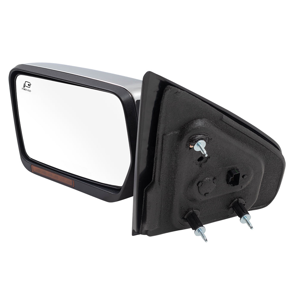 Power Mirror for 2007-2008 F-150 Turn Signal Indicator Puddle Lamp Memory Heated Power Fold for 2007-2008 Mark LT 8L3Z17683AA Left FO1320372