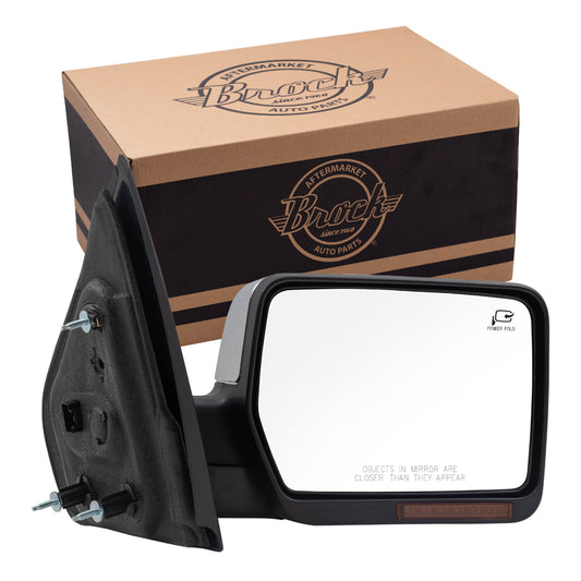 Power Mirror for 2007-2008 F-150 Turn Signal Indicator Puddle Lamp Memory Heated Power Fold for 2007-2008 Mark LT 8L3Z17682AA Right FO1321372