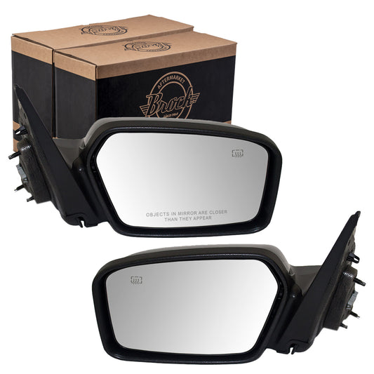 Power Mirror for 2006-2010 Fusion Puddle Lamp Heated for 2006-2010 Milan 6E5Z17683B Set FO1320267