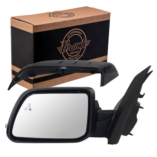 Power Mirror for 2011-2014 Edge Blind Spot Detection Turn Signal Indicator Puddle Lamp Memory Heated CT4Z17683EAPTM Left FO1320503