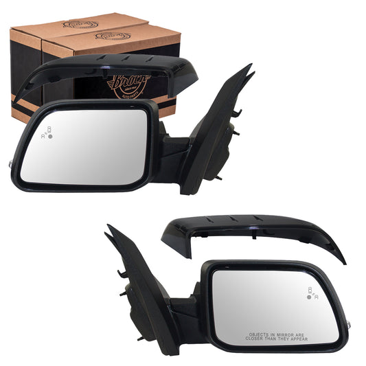 Power Mirror for 2011-2014 Edge Blind Spot Detection Turn Signal Indicator Puddle Lamp Memory Heated CT4Z17683EAPTM Set FO1320503