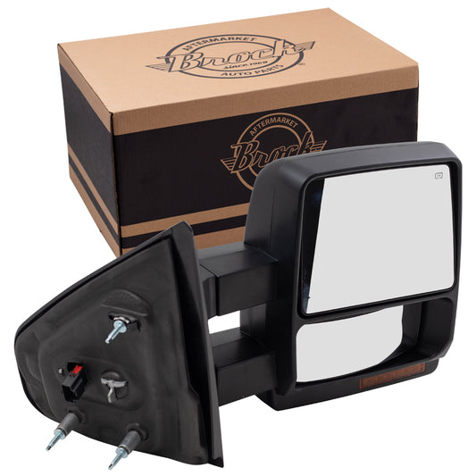 Power Mirror for 2007-2014 F-150 Extendable Turn Signal Indicator Puddle Lamp Heated 7L3Z17682AE Right FO1321369