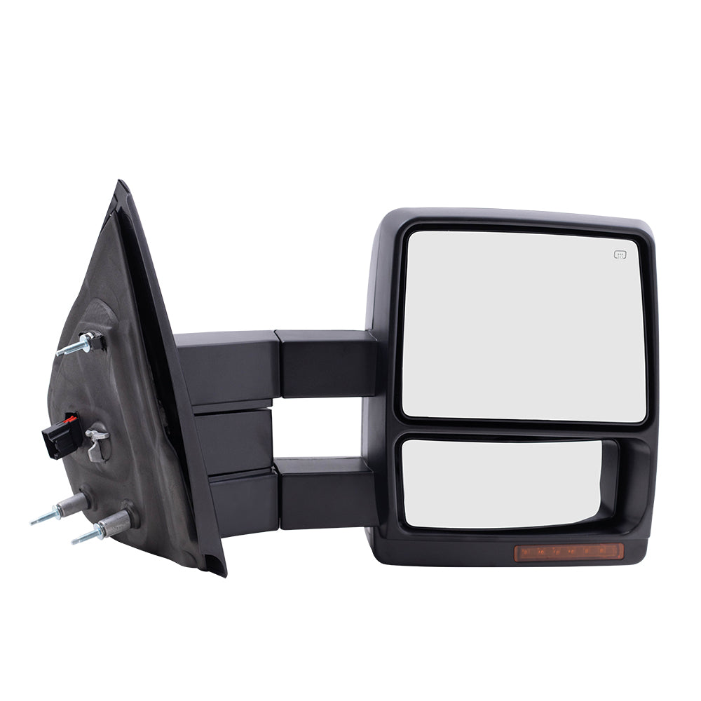 Power Mirror for 2007-2014 F-150 Extendable Turn Signal Indicator Puddle Lamp Heated 7L3Z17683AE Set FO1320369