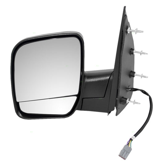 Power Mirror for 2002 E-150 Econoline Dual Glass-4 Mounting Points Puddle Lamp for 2003-2007 E-150 for 2002 E-250 Econoline for 2003-2007 E-250 for 2003-2005 E-350 Club Wagon 2C2Z17683BAB Left