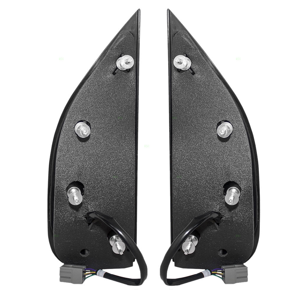 Power Mirror for 2002 E-150 Econoline Dual Glass-4 Mounting Points Puddle Lamp for 2003-2007 E-150 for 2002 E-250 Econoline for 2003-2007 E-250 for 2003-2005 E-350 Club Wagon 2C2Z17683BAB Set