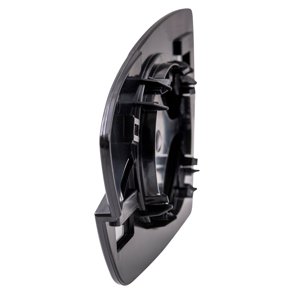 Brock Aftermarket Replacement Part Driver and Passenger Side Mirror Glass and Base with Spotter Glass without Heat and Blind Spot Detection Compatible with 2013-2016 Ford Escape