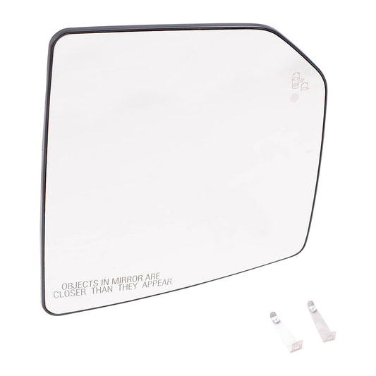 Mirror Glass with Base for 2015-2020 F-150 Blind Spot Detection Heated FL3Z17K707D Right FO1325141