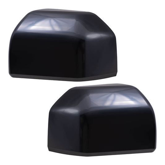 Brock Aftermarket Replacement Driver Left Passenger Right Mirror Cover Set Paint to Match Black Compatible with 2015-2020 Ford F-150