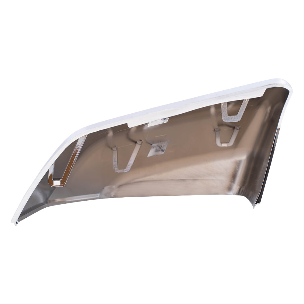 Brock Aftermarket Replacement Driver Left Passenger Right Chrome Mirror Cover Set Compatible with 2015-2020 Ford F-150