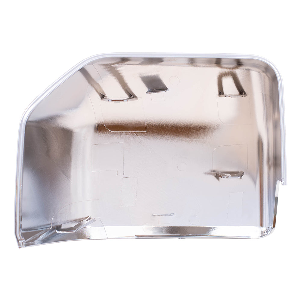 Brock Aftermarket Replacement Driver Left Chrome Mirror Cover Compatible with 2015-2020 Ford F-150