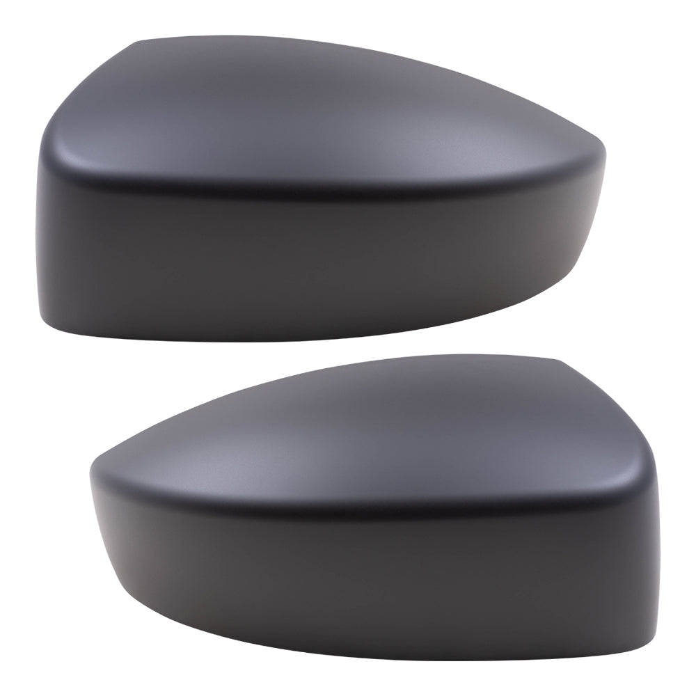 Brock Replacement Driver and Passenger Side Mirror Covers Paint to Match Black without Signal Compatible with 2013-2019 Escape/ 2012-2018 Focus/ 2015-2018 Focus ST