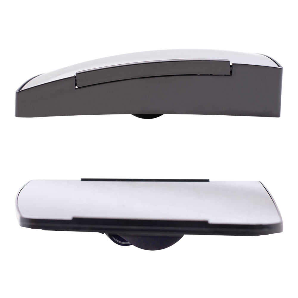 Brock Aftermarket Replacement Passenger Right Upper and Lower Manual Tow Mirrors Glass & Base Set without Heat Compatible with 2016-2019 F-650 SD