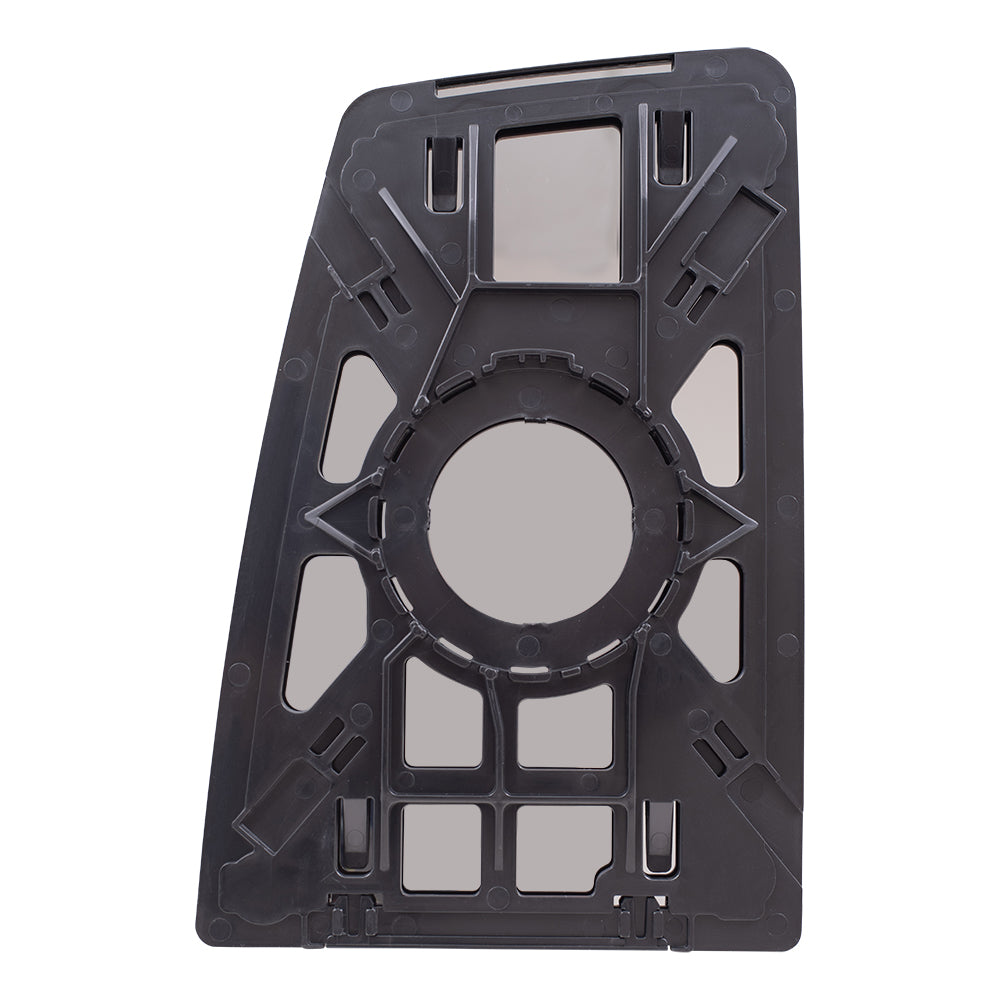 Brock Aftermarket Replacement Upper Driver Left Passenger Right Power Tow Mirror Glass and Base Set without Heat Compatible with 2016-2019 Ford F-650 SD