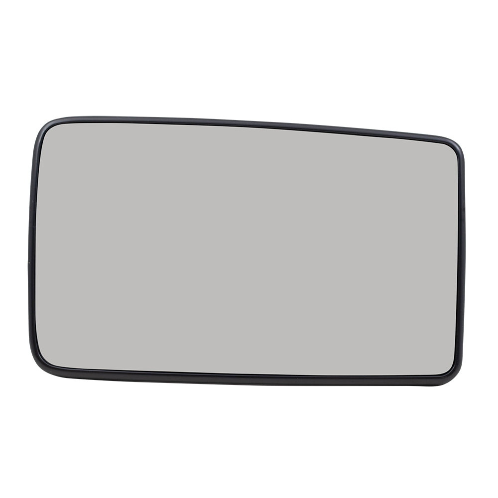 Brock Replacement Passenger Lower Manual Tow Mirror Glass with Base Compatible with 13-16 Super Duty Pickup