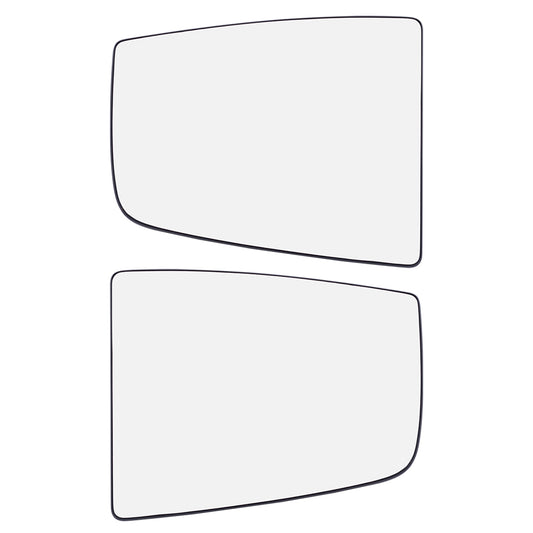 Brock Replacement Driver and Passenger Side Upper Tow Mirrors Glass & Base without Heat Compatible with 2015-2020 Transit