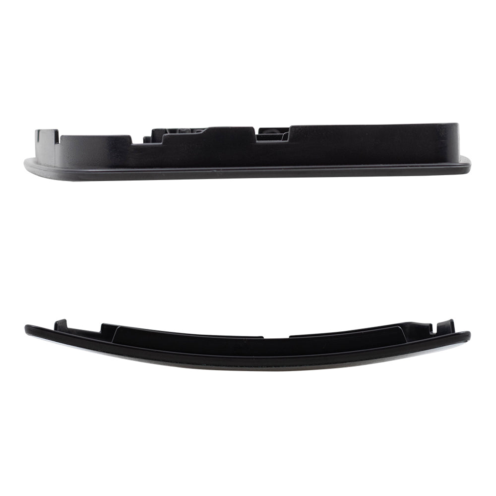 Brock Replacement Driver Side Upper and Lower Tow Mirrors Glass & Base Set Compatible with 2015-2020 Transit