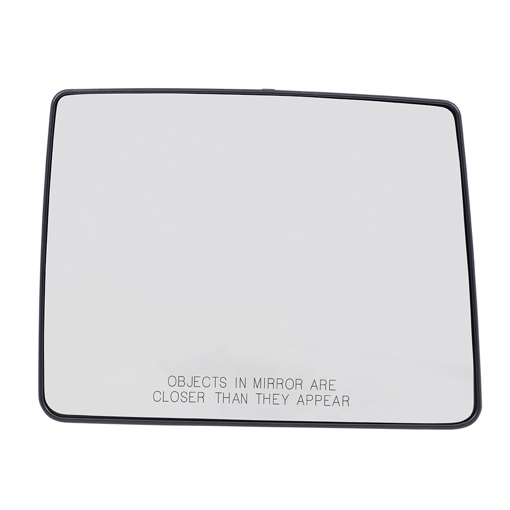Brock Replacement Pair Tow Mirror Glass with Bases Heated Compatible with 04-12 F150 Pickup Truck