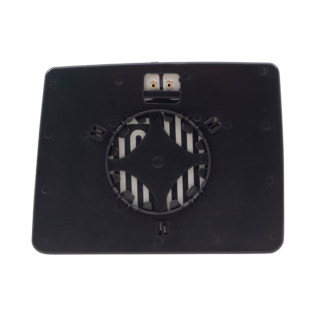 Brock Replacement Pair Tow Mirror Glass with Bases Heated Compatible with 04-12 F150 Pickup Truck