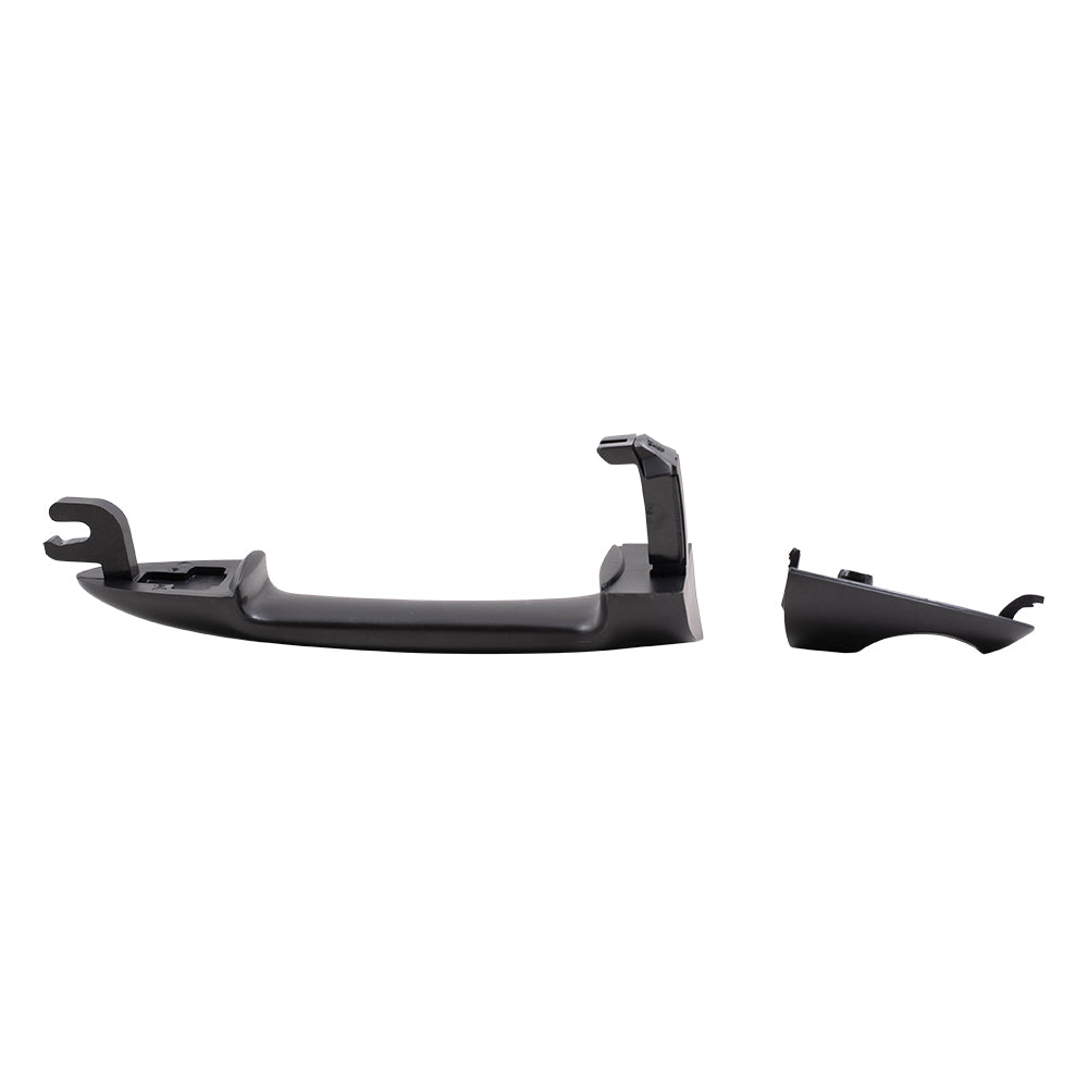 Brock Replacement Front Outside Exterior Door Handle w/ Keyhole Compatible with 2000-2007 Focus 2001-2006 Tribute