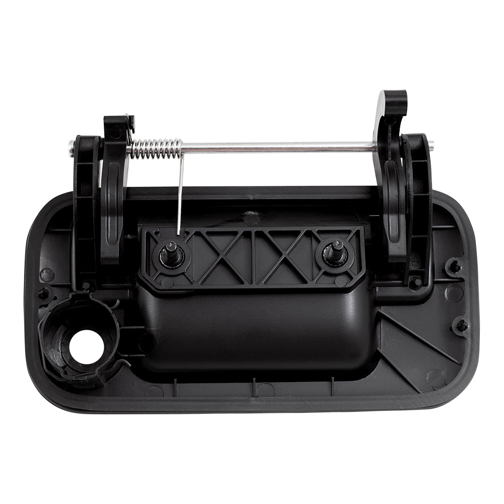 Brock Replacement Tailgate Handle Black with Chrome Lever and Keyhole Compatible with 2004-2014 Ford F-150