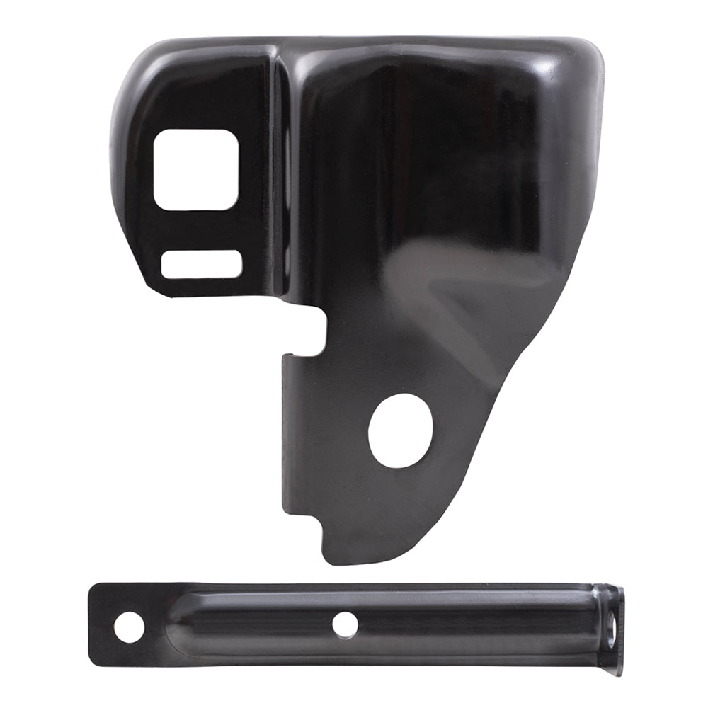 Brock Replacement Rear Passenger Side Bumper Bracket and Side Bumper Bracket Compatible with 2009-2014 F-150 Styleside ONLY