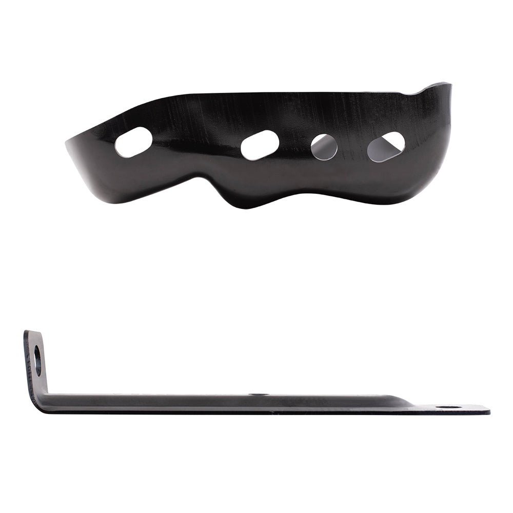 Brock Replacement Rear Passenger Side Bumper Bracket and Side Bumper Bracket Compatible with 2009-2014 F-150 Styleside ONLY