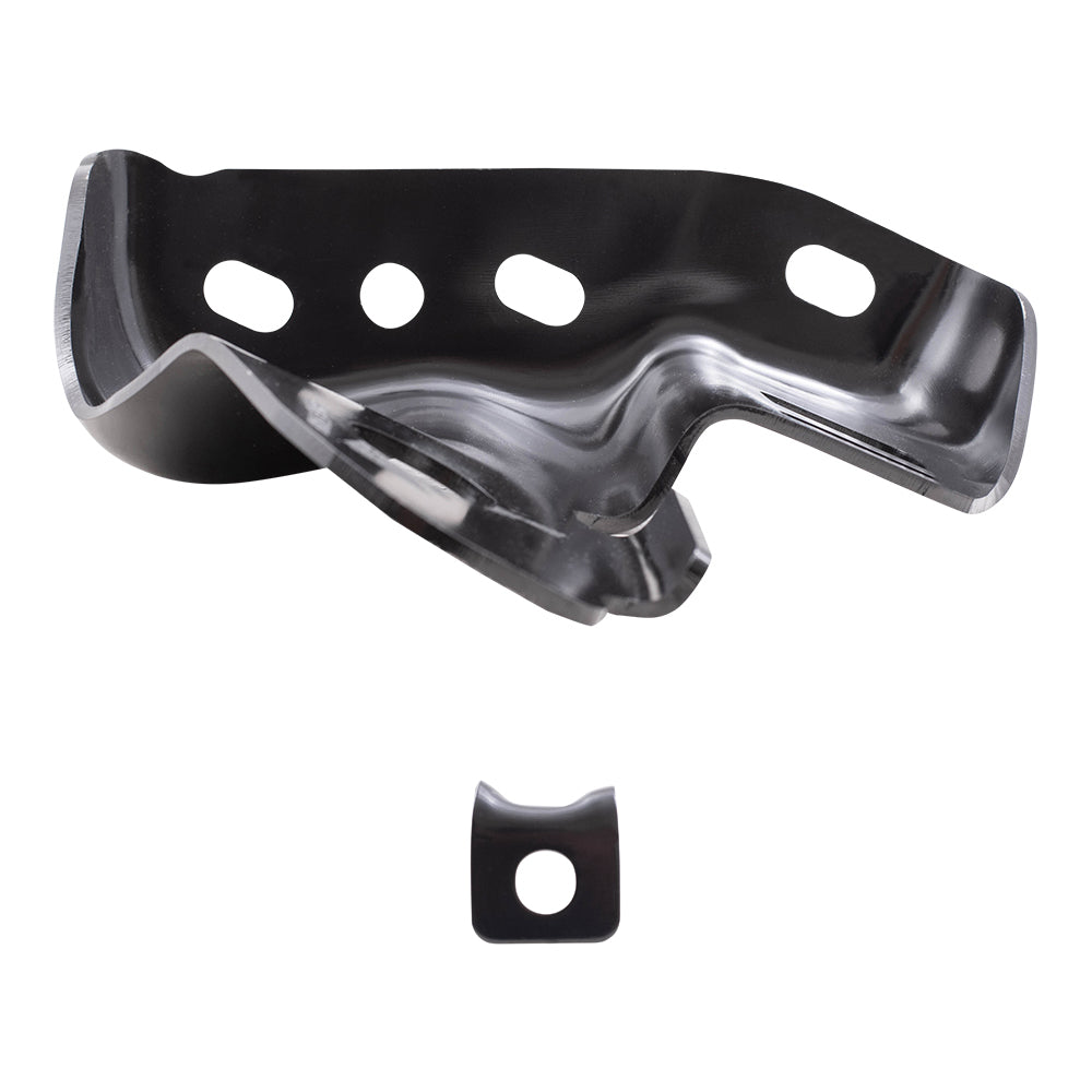 Brock Replacement Rear Passenger Side Bumper Bracket and Side Bumper Bracket Compatible with 2009-2014 F-150 Styleside ONLY