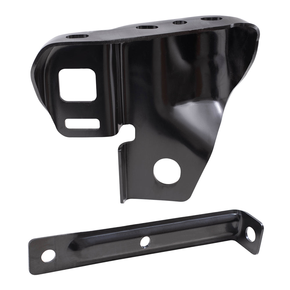 Brock Replacement Rear Driver Side Bumper Bracket and Side Bumper Bracket Compatible with 2010-2014 F-150 SVT Raptor