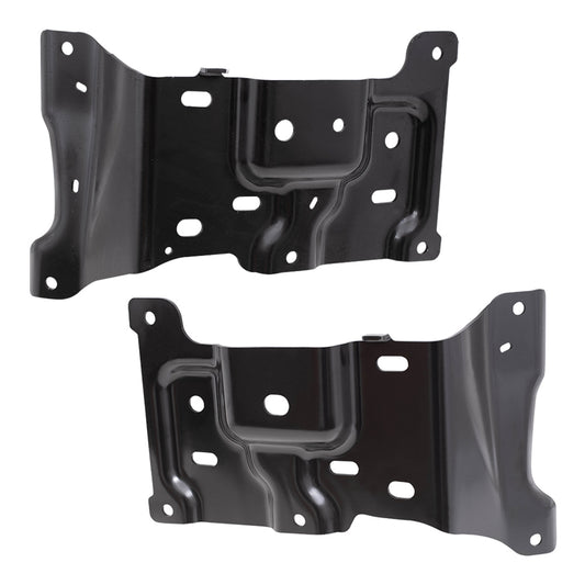 Brock Replacement Front Driver and Passenger Side Bumper Mounting Brackets Compatible with 2018-2020 F-150