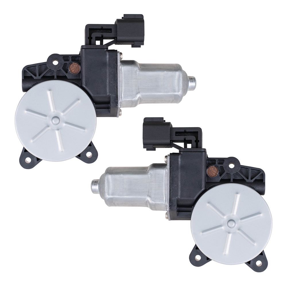 Brock Aftermarket Replacement Driver Left Passenger Right Power Window Lift Motor Set with 6 Pin Connector and One-touch Open/Close Compatible with 2012-2018 Ford Focus
