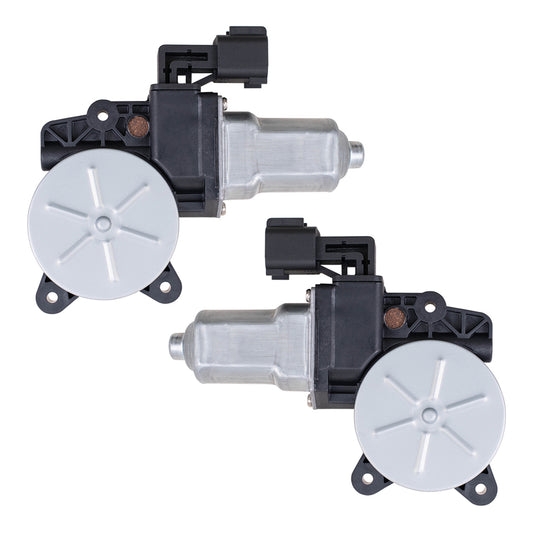 Brock Aftermarket Replacement Driver Left Passenger Right Power Window Lift Motor Set with 6 Pin Connector and One-touch Open/Close Compatible with 2012-2018 Ford Focus