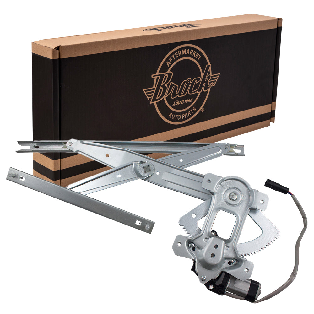 Window Regulator w/ Motor for 1999-2012 F-250 Super Duty Crew Cab Rear for 1999-2012 F-350 Super Duty for 2000-2012 F-650 for 2000-2012 F-750 8C3Z2627000B Right FO1551128