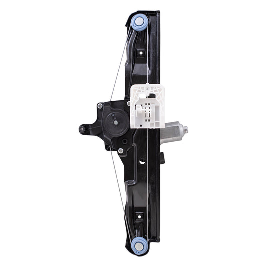 Brock Aftermarket Replacement Rear Driver Left Power Window Regulator with Motor-2 Pin Connector and One-touch Open Compatible with 2012-2018 Ford Focus