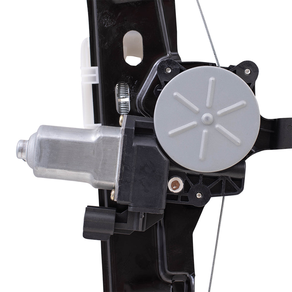 Brock Aftermarket Replacement Rear Driver Left Power Window Regulator with Motor-2 Pin Connector and One-touch Open Compatible with 2012-2018 Ford Focus
