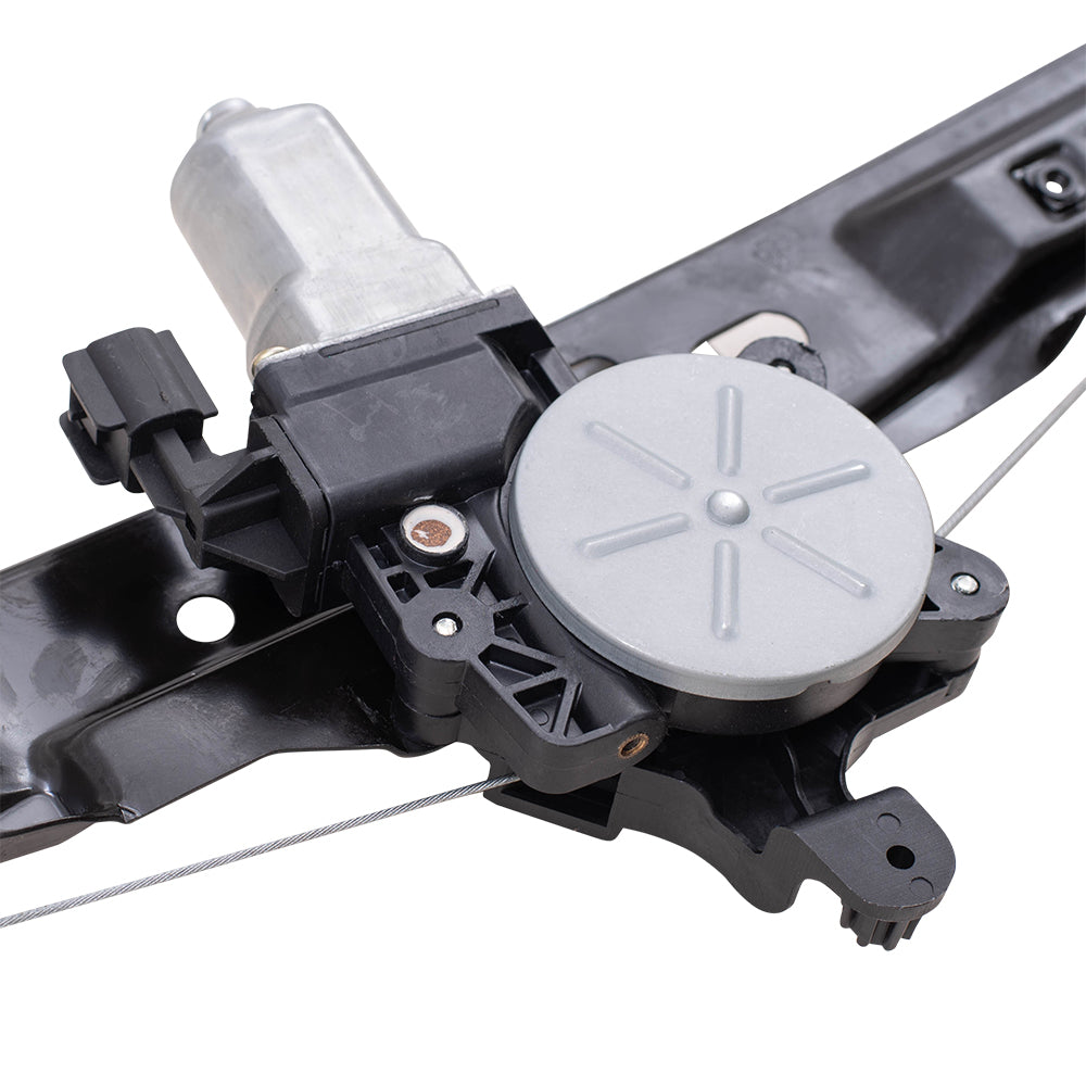 Brock Aftermarket Replacement Rear Driver Left Power Window Regulator with Motor-2 Pin Connector and One-touch Open Compatible with 2012-2018 Ford Focus