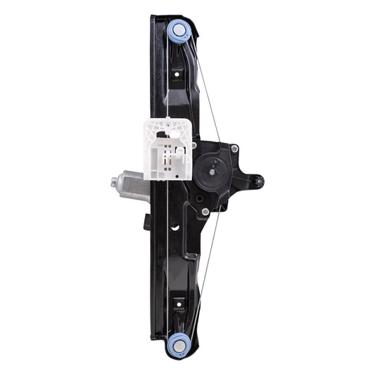 Brock Aftermarket Replacement Rear Passenger Right Power Window Regulator with Motor-2 Pin Connector and One-touch Open Compatible with 2012-2018 Ford Focus