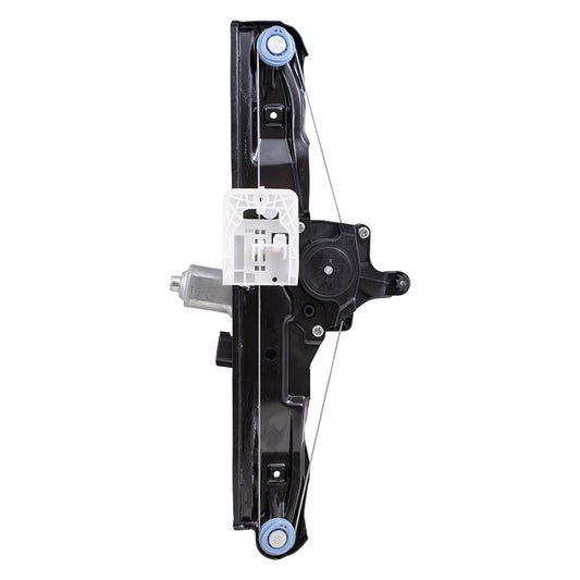 Brock Aftermarket Replacement Rear Passenger Right Power Window Regulator with Motor-6 Pin Connector and One-touch Open/Close Compatible with 2012-2018 Ford Focus