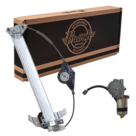 Brock Replacement Drivers Front Power Window Regulator with Motor Assembly Compatible with 1994-1997 Town Car