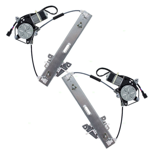 Brock Replacement Driver and Passenger Rear Power Window Lift Regulators & Motors Assemblies Compatible with 01-07 Escape 6L8Z7827001BA 6L8Z7827000BA