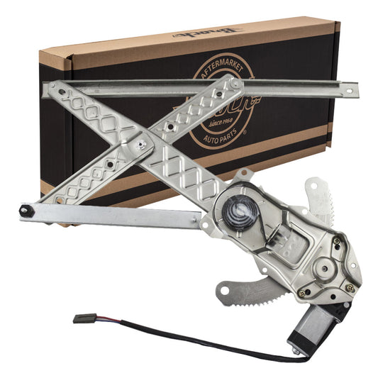 Brock Replacement Drivers Front Power Window Lift Regulator with Motor Assembly Compatible with 2001 F150 Crew Cab Pickup 97-02 Expedition/98-02 Navigator