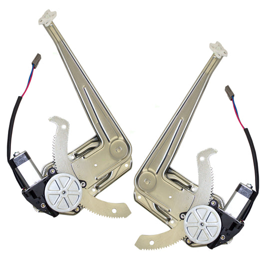 Brock Replacement Driver and Passenger Front Power Window Regulators & Motors Compatible with 1993-2011 Ranger 1994-2010 B2300 B2500 B3000 B4000 Pickup 1FAA59526 8L5Z7823394A