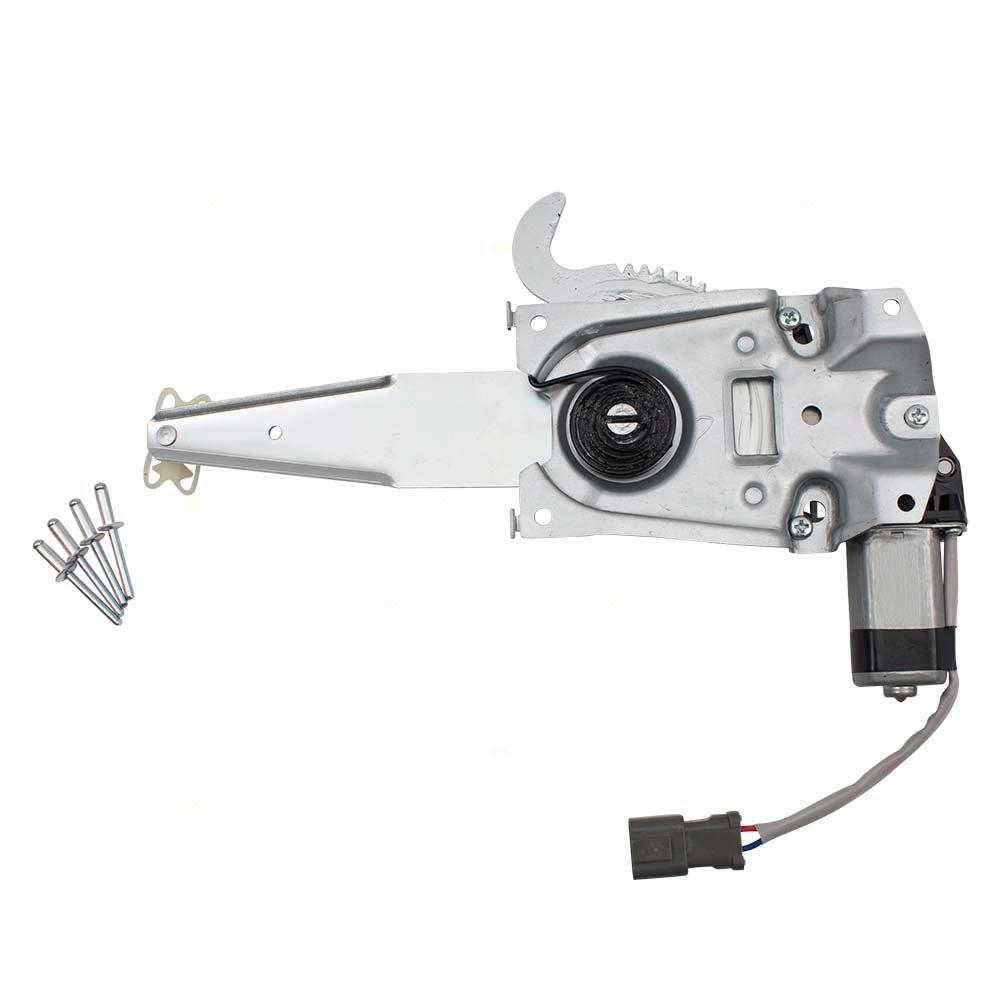 Brock Replacement Passengers Rear Power Window Lift Regulator w/ Motor Assembly Compatible with 2003-2007 Taurus 2003-2005 Sable 3F1Z5427000AA