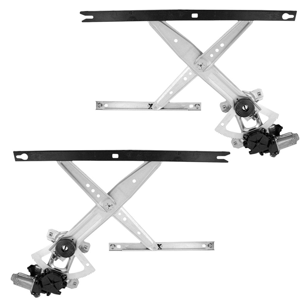 Window Regulator w/ Motor for 2000-2005 Excursion Front for 2000-2012 F-250 Super Duty for 2000-2012 F-350 Super Duty for 2000-2013 F-650 for 2000-2013 F-750 8C3Z2523201C Set FO1350149