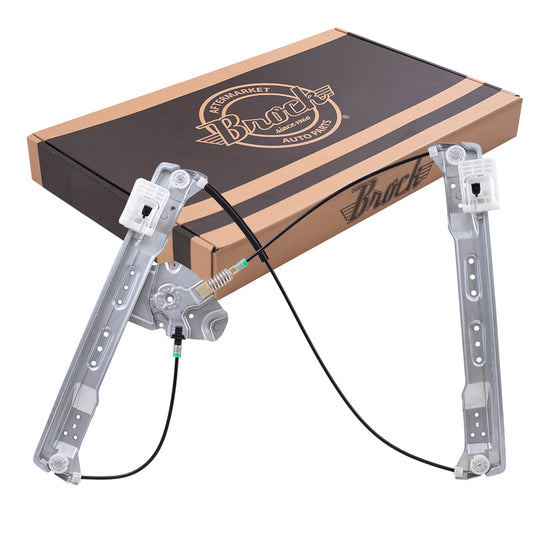 Brock Replacement Front Driver Side Power Window Regulator without Motor Compatible with 10-19 MKT