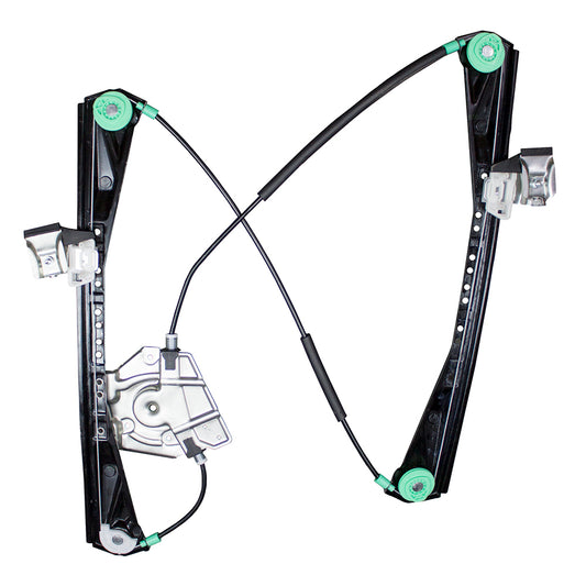 Brock Replacement Drivers Front Power Window Lift Regulator Compatible with 2000-2002 S Type LS YW4Z5423209AA