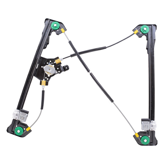 Brock Replacement Drivers Front Power Window Lift Regulator Compatible with 2004-2008 F150 SuperCab Pickup Truck 6L3Z1823201BA