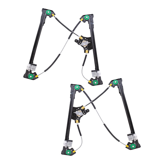 Window Regulator w/o Motor for 2004-2008 F-150 Crew Cab Rear for 2006-2008 Mark LT for 2004-2008 Lobo Set FO1550129