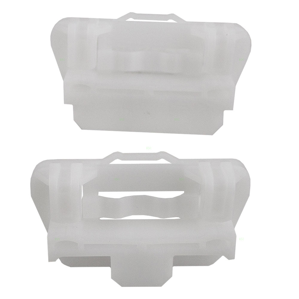 Brock Replacement Set of Drivers Front Power Window Lift Regulator Glass Guide Clip Compatible with 2000-2006 LS S Type 2000-2007 Focus